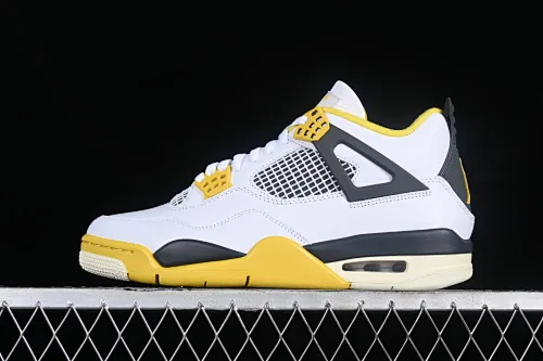 All categories Air Jordan Jordan series basketball shoes Air Jordan 4 Air Jordan 4 Retro "Vivid Sulfur" AJ4 Joe 4 White Thunder AQ9129-101